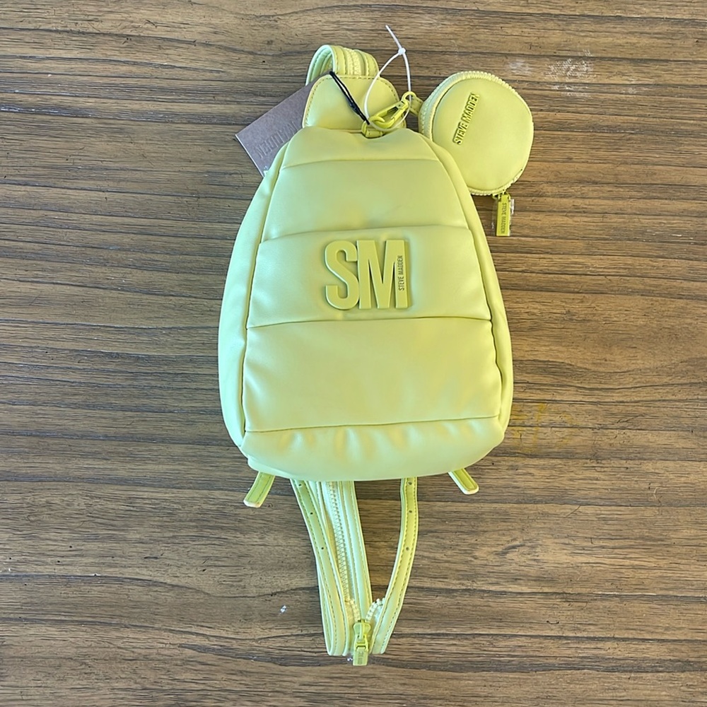 Steve Madden bjayaa lemon backpack/ sling bag, nwt